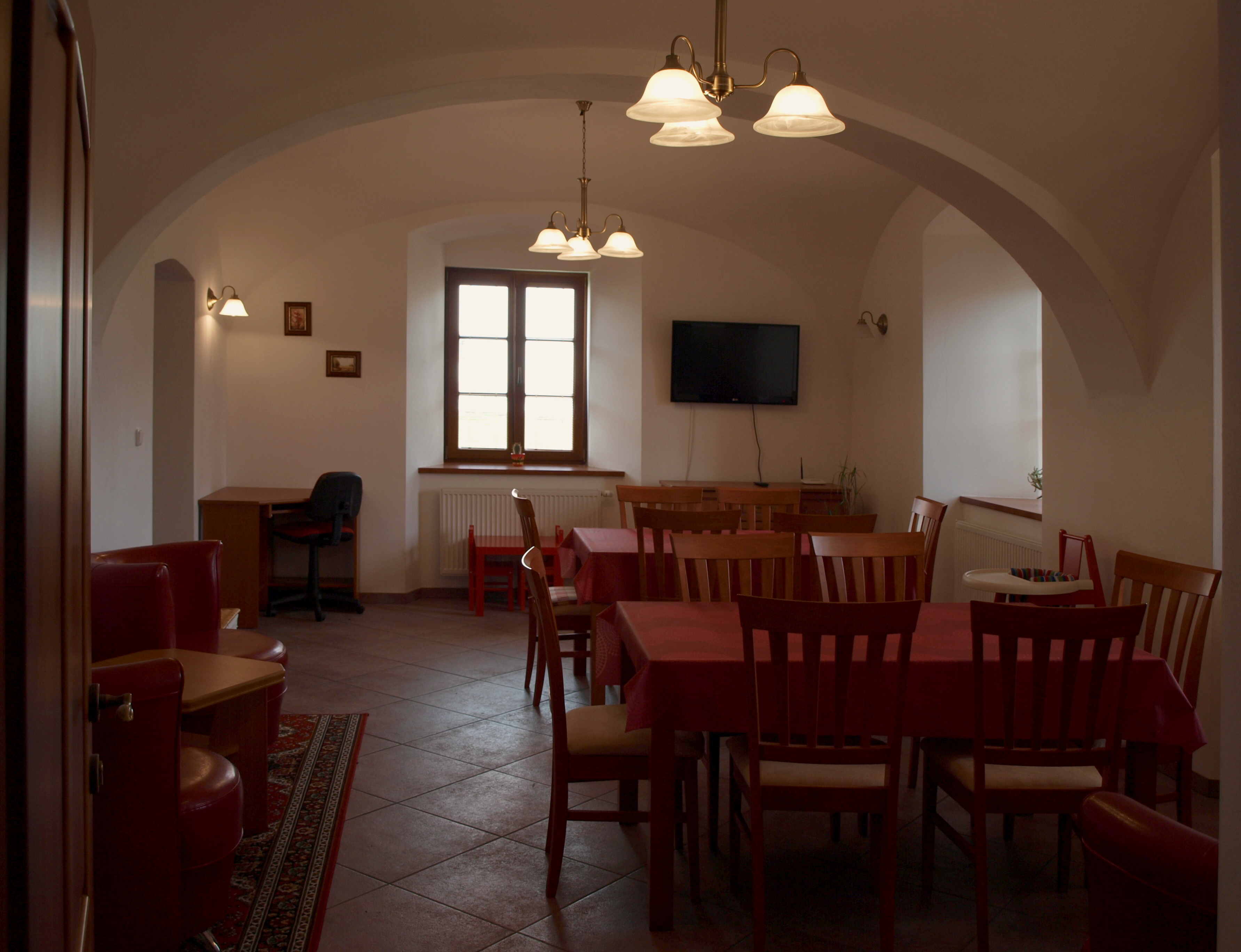 Penzion U sv.Jana, jídelna, společenská místnost