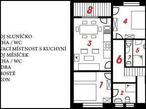 Apartment U Anděla - Plán Apartmentu
